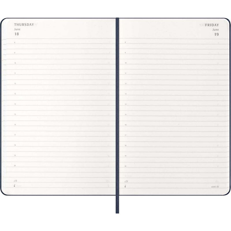 Moleskine Diary 12 Month Daily HC Large Sapphire Blue 2026 image number 1